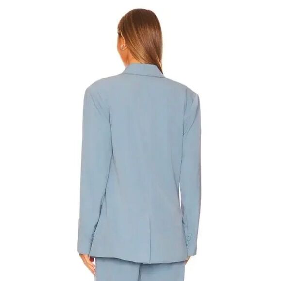 WeWoreWhat Blue Oversized Blazer with Notched Lapels Size Large NWT MSRP $168 - Picture 4 of 16